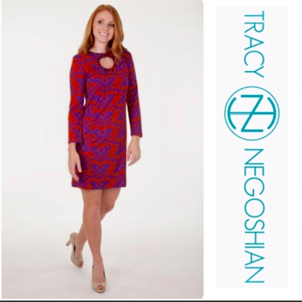 Tracy Negoshian Damask NWT dress Size M
